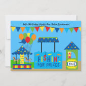 Invitation de fête d'anniversaire de thème de (Devant)