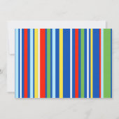 Invitation de fête d'anniversaire de train (Dos)