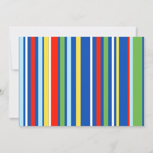 Invitation de fête d'anniversaire de train (Dos)