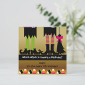 Invitation de fête d'anniversaire de Twins Witween (Debout devant)