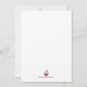 Invitation de fête d'anniversaire de voilier (Dos)