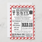 Invitation de fête d'anniversaire d'ébullition (Devant)