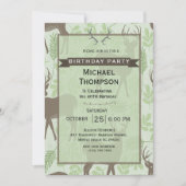 Invitation de fête d'anniversaire Deer Hunter (Devant)
