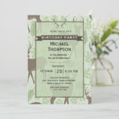 Invitation de fête d'anniversaire Deer Hunter (Debout devant)