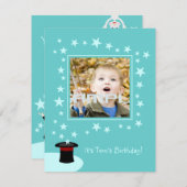 Invitation de fête d'anniversaire d'enfant de (Devant / Derrière)