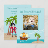 Invitation de fête d'anniversaire d'enfant de (Devant / Derrière)