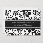 Invitation de fête d'anniversaire des 20 ans à mot (Devant)