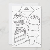 Invitation de fête d'anniversaire des amis de la f (Dos)