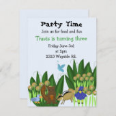 Invitation de fête d'anniversaire des amis de la f (Devant / Derrière)