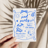 Invitation de fête d'anniversaire dessinée à la ma