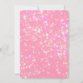 Invitation de fête d'anniversaire d'étincelle de (Dos)