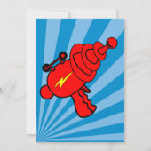 Invitation de fête d'anniversaire d'étiquette de (Dos)