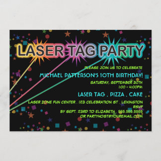 Invitation de fête d'anniversaire d'étiquette de