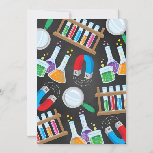 Invitation de fête d'anniversaire d'expérience de (Dos)