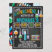 Invitation de fête d'anniversaire d'expérience de (Devant / Derrière)