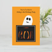 Invitation de fête d'anniversaire d'Halloween (Debout devant)