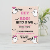 Invitation de fête d'anniversaire d'Halloween (Debout devant)