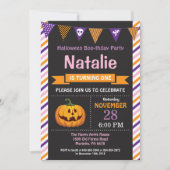 Invitation de fête d'anniversaire d'Halloween (Devant)