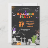 Invitation de fête d'anniversaire d'Halloween (Devant)