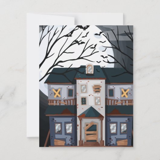 Invitation de fête d'anniversaire d'Halloween (Dos)