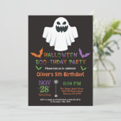 Invitation de fête d'anniversaire d'Halloween (Debout devant)