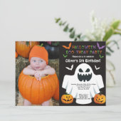 Invitation de fête d'anniversaire d'Halloween (Debout devant)