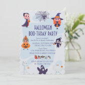 Invitation de fête d'anniversaire d'Halloween (Debout devant)