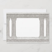 Invitation de fête d'anniversaire d'histoire ancie (Dos)