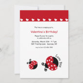 Invitation de fête d'anniversaire d'insecte (Devant)