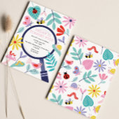 Invitation de fête d'anniversaire d'insectes