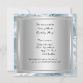 Invitation de fête d'anniversaire disco de danse (Dos)