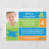 Invitation de fête d'anniversaire d'océan (Devant)