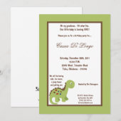 invitation de fête d'anniversaire d'oiseau du (Devant / Derrière)