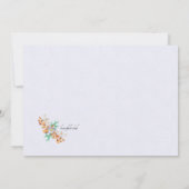 Invitation de fête d'anniversaire d'oiseaux (Dos)