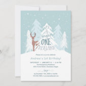 Invitation de fête d'anniversaire d'Onederland (Devant)