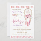 Invitation de fête d'anniversaire Dreamcatcher (Devant)