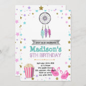 Invitation de fête d'anniversaire Dreamcatcher (Devant / Derrière)