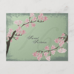 Invitation de fête d'anniversaire du bonbon 16 à