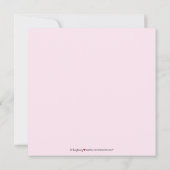 Invitation de fête d'anniversaire du Bouton de rub (Dos)