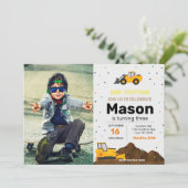 Invitation de fête d'anniversaire du camion de con (Debout devant)