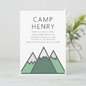 Invitation de fête d'anniversaire du camp (Debout devant)