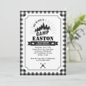 Invitation de fête d'anniversaire du camp (Debout devant)