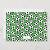 Invitation de fête d'anniversaire du football de (Dos)