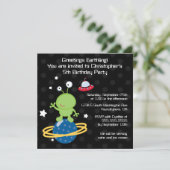 Invitation de fête d'anniversaire du garçon (Debout devant)