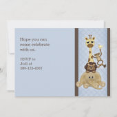 Invitation de fête d'anniversaire du garçon de (Dos)