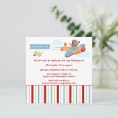 Invitation de fête d'anniversaire du garçon de (Debout devant)