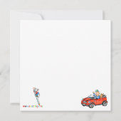 Invitation de fête d'anniversaire du garçon de (Dos)