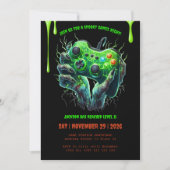 Invitation de fête d'anniversaire du Joueur d'Hall (Devant)