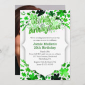 Invitation de fête d'anniversaire du jour de St (Devant / Derrière)