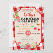 Invitation de fête d'anniversaire du marché agrico (Devant)